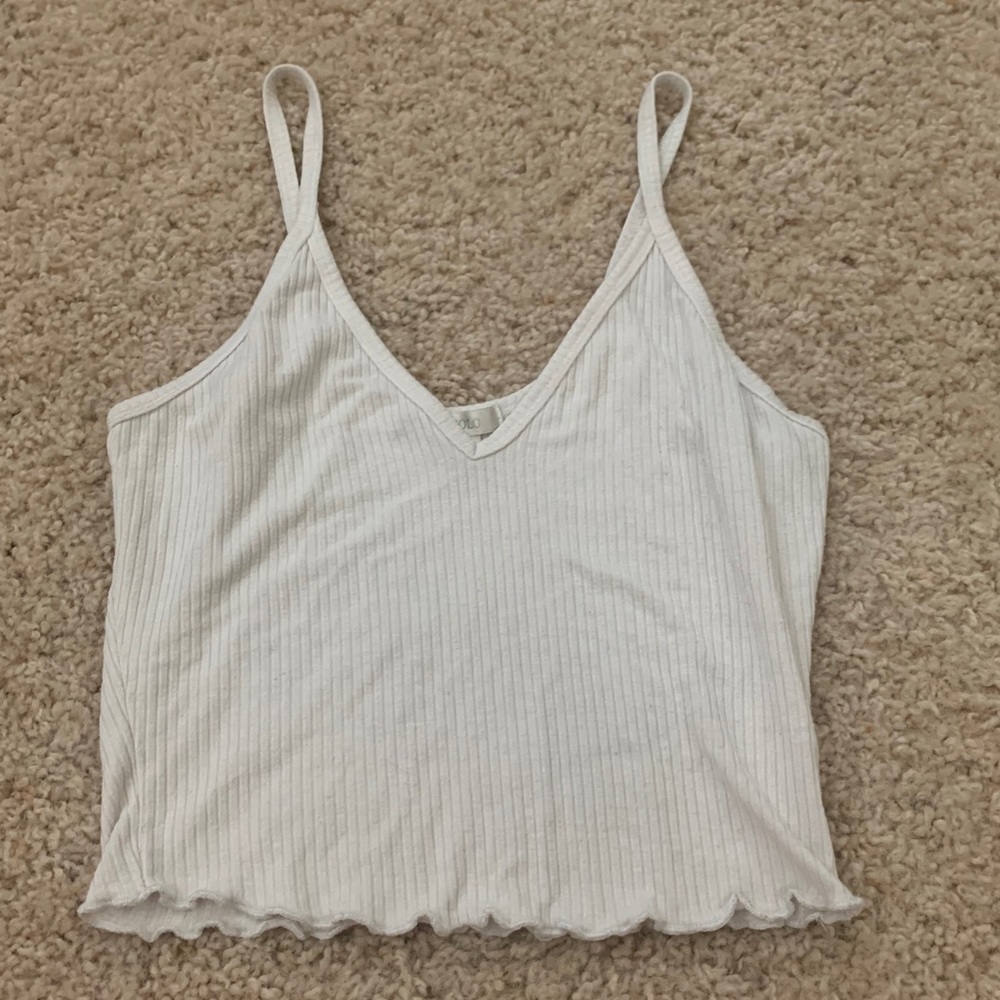 White Cropped Tank top